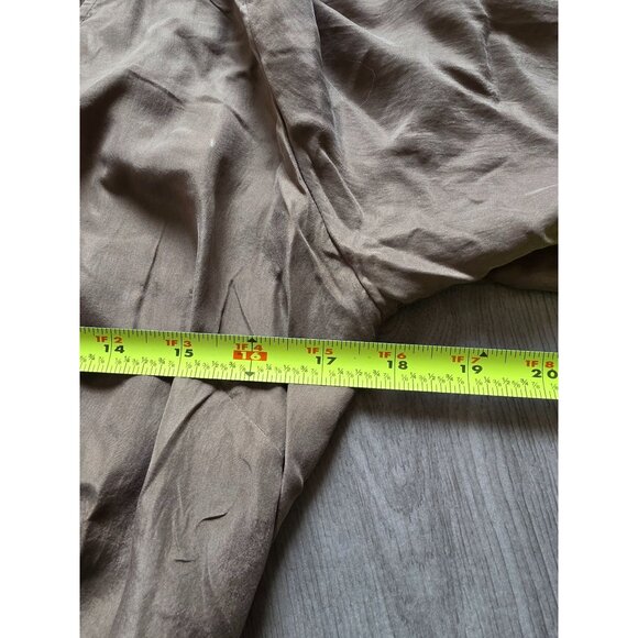 Banana Republic Small Silk Long Sleeve Wrap Blouse Smocked Waist - Picture 8 of 8